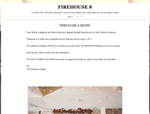 Tablet Screenshot of firehouse-8.com